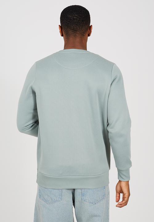 Brave Soul - Crew Neck Sweatshirt - Mineral Green/Light Stone