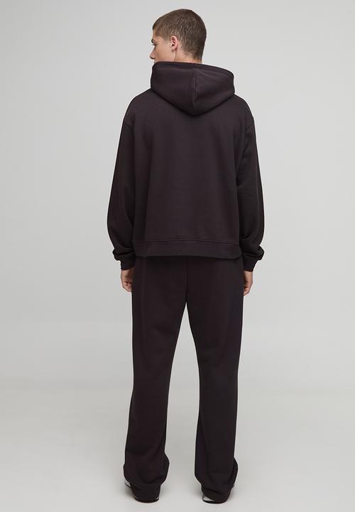 boohooMAN - Basic Oversized Boxy Hoodie - Chocolate