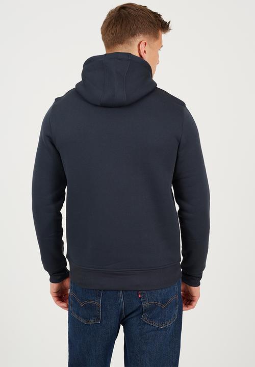 Brave Soul - Overhead Crossover Hoodie - Navy