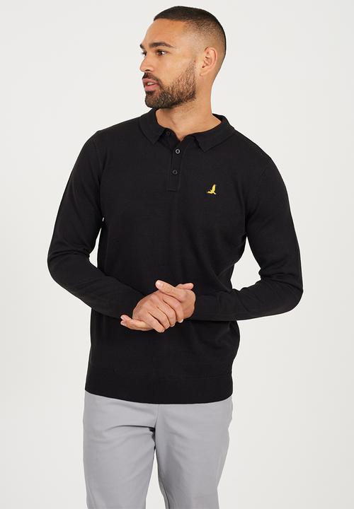 Brave Soul - Branded Button Placket - Jet Black