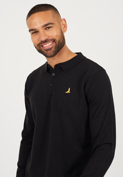 Brave Soul - Branded Button Placket - Jet Black