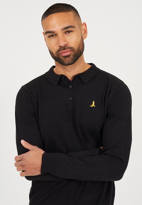 Brave Soul - Branded Button Placket - Jet Black