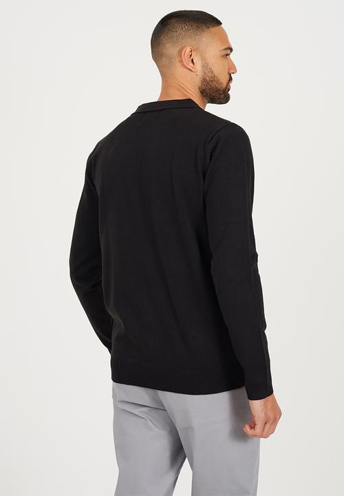 Brave Soul - Branded Button Placket - Jet Black
