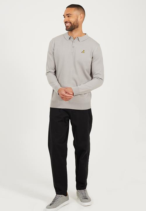 Brave Soul - Branded Button Placket - Silver Grey Marl
