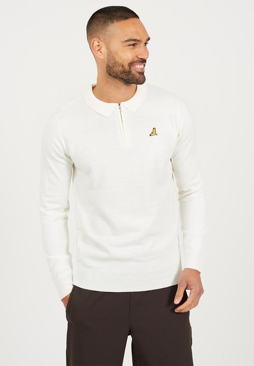 Brave Soul - 1/4 Zip Placket - Off White