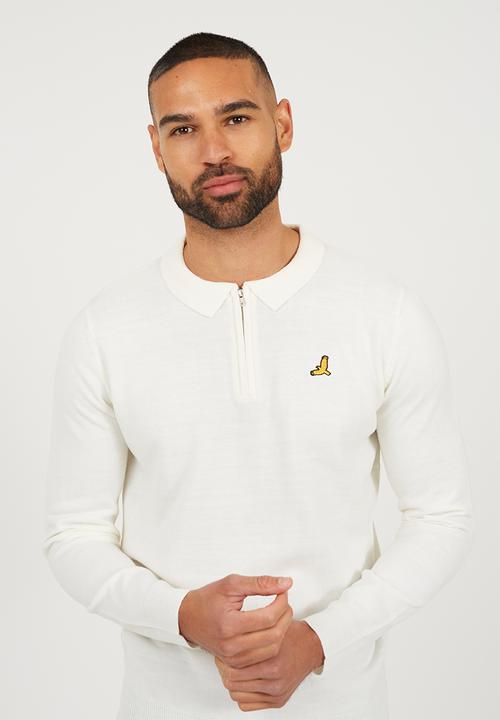 Brave Soul - 1/4 Zip Placket - Off White