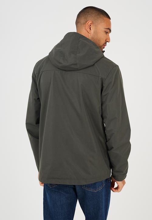 Zip Through Hooded Jacket - Khaki
