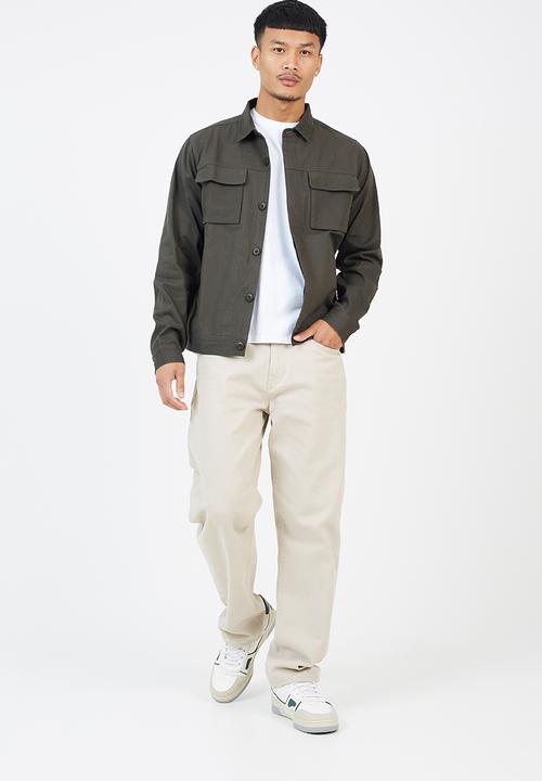 Brave Soul - Button Through Jacket - Khaki
