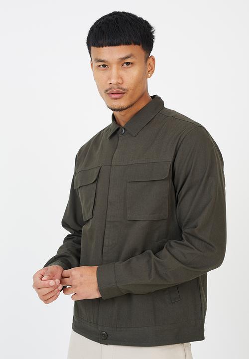 Brave Soul - Button Through Jacket - Khaki