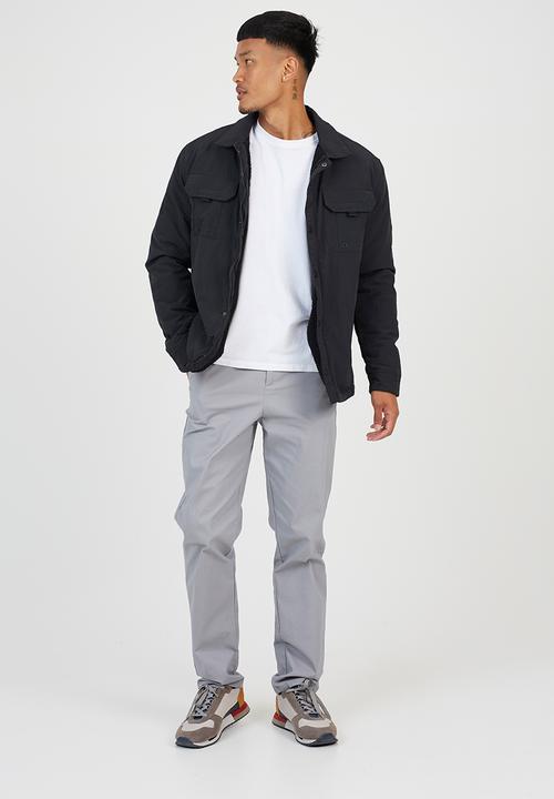Brave Soul - Borg Lined Shacket - Black