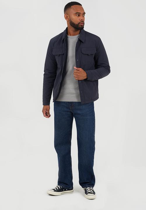 Brave Soul - Borg Lined Shacket - Navy