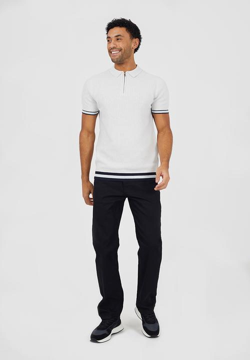 Brave Soul - Straight Fit Denim Jeans - Black Long Length