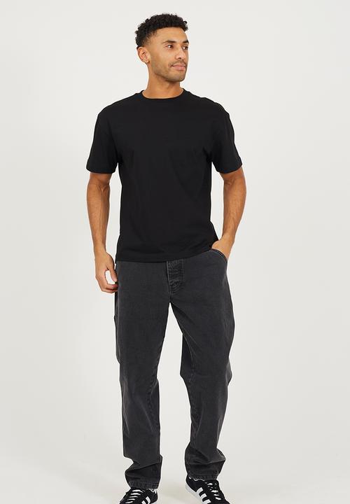 Brave Soul - Wide Leg Denim Jean - Charcoal Long Length