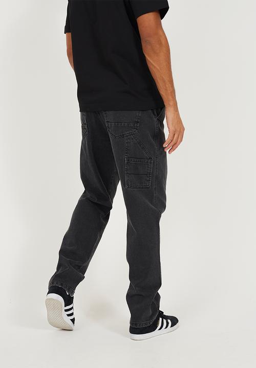 Brave Soul - Wide Leg Denim Jean - Charcoal Long Length