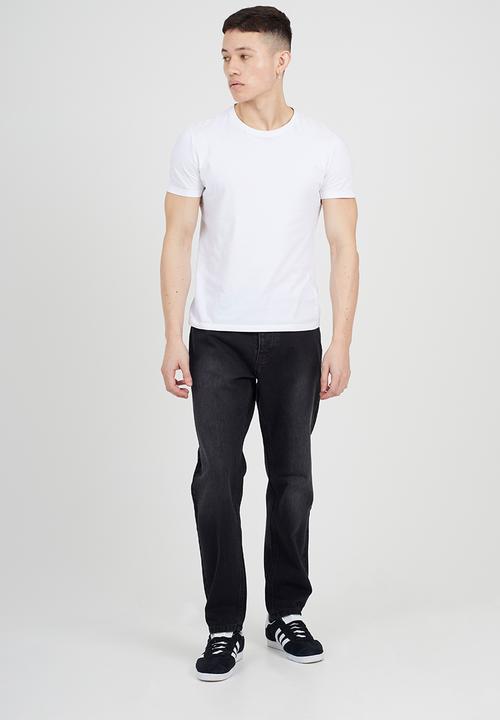 Brave Soul - Loose Fit Cotton Jeans - Charcoal Wash Long Length