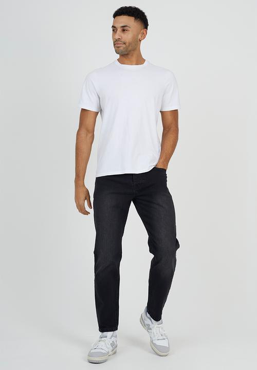 Brave Soul - Loose Fit Cotton Twill Pant - Charcoal Wash Regular Length
