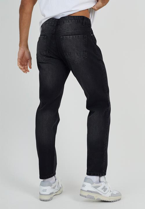 Brave Soul - Loose Fit Cotton Twill Pant - Charcoal Wash Regular Length