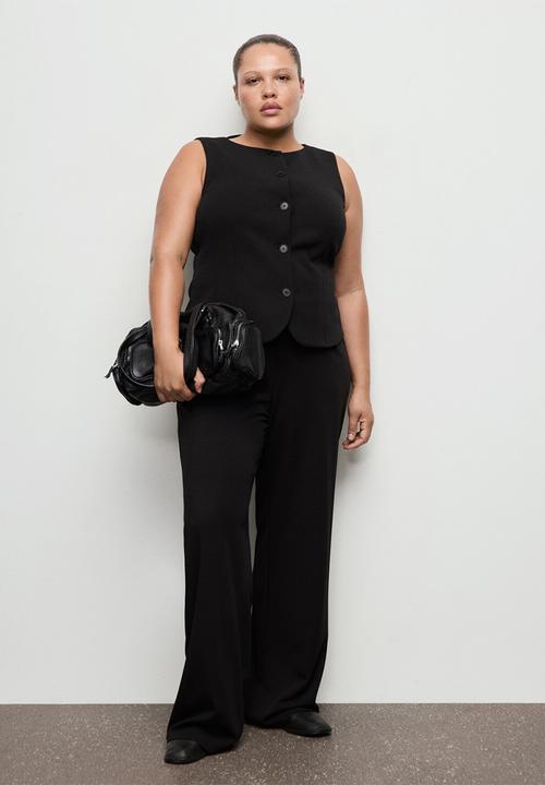 MANGO - Vest avay - black