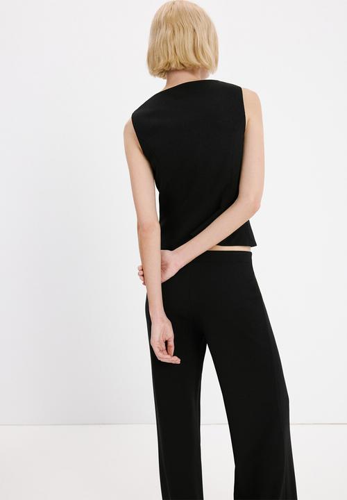 MANGO - Vest avay - black