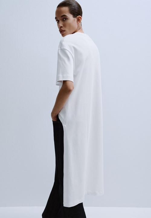 MANGO - T-shirt iris - white