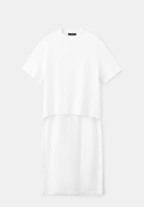 MANGO - T-shirt iris - white