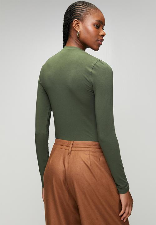 POLO - Wmn Dani Long Sleeve  Second Skin - Olive