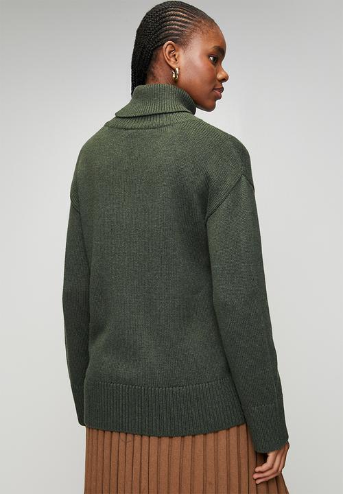 POLO - Wmn May Ls Relaxed Jersey - Olive