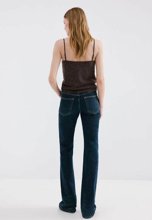 MANGO - Top verona - dark brown