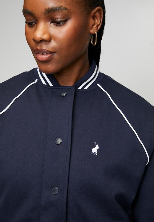 POLO - Wmn Tori Long Sleeve Varsity Jacket - Carbon