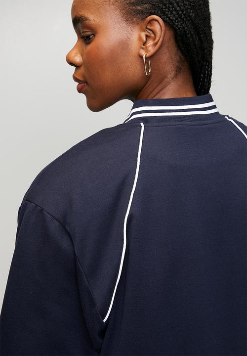 POLO - Wmn Tori Long Sleeve Varsity Jacket - Carbon