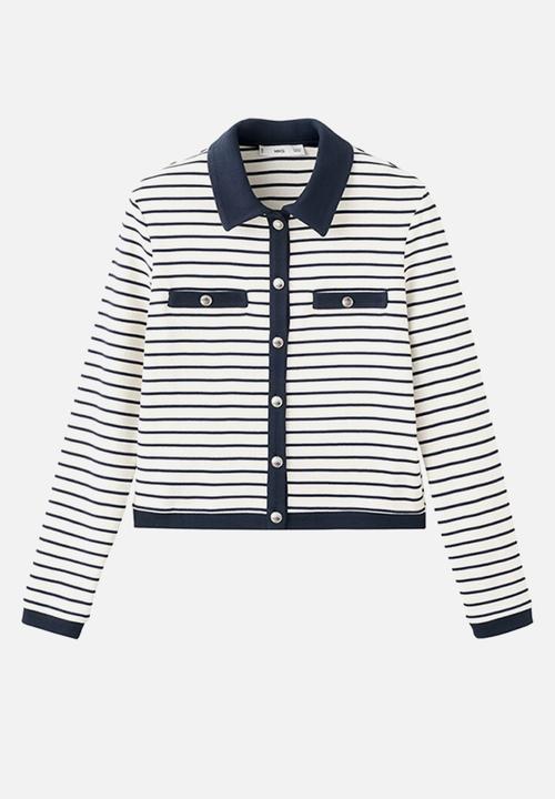 MANGO - Cardigan porto- navy