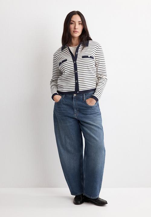 MANGO - Cardigan porto- navy