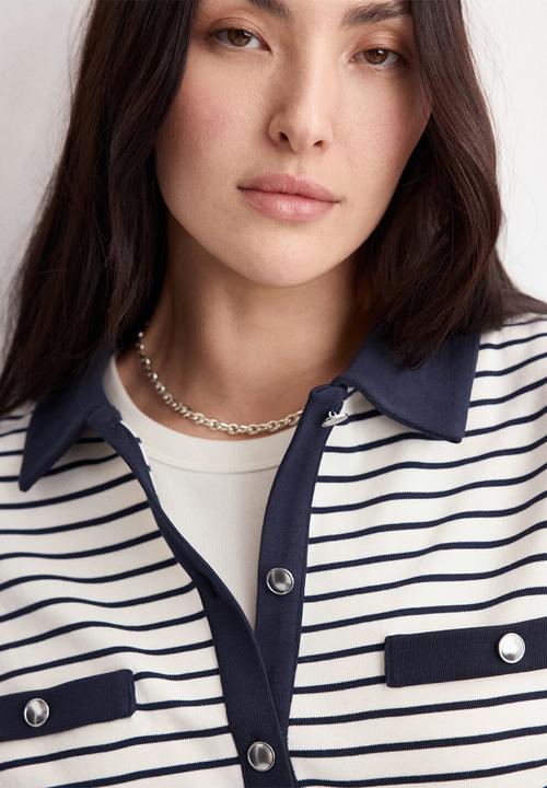 MANGO - Cardigan porto- navy