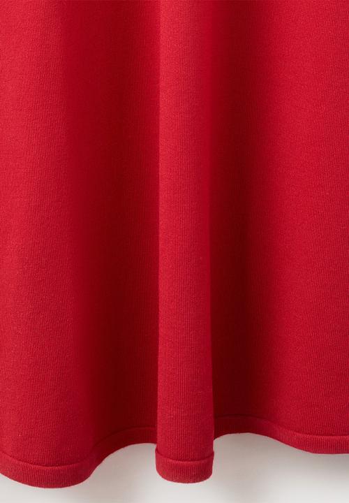 MANGO - Knitwear Dress Pomodore- red