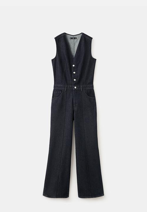 MANGO - Jumpsuit odette - open blue