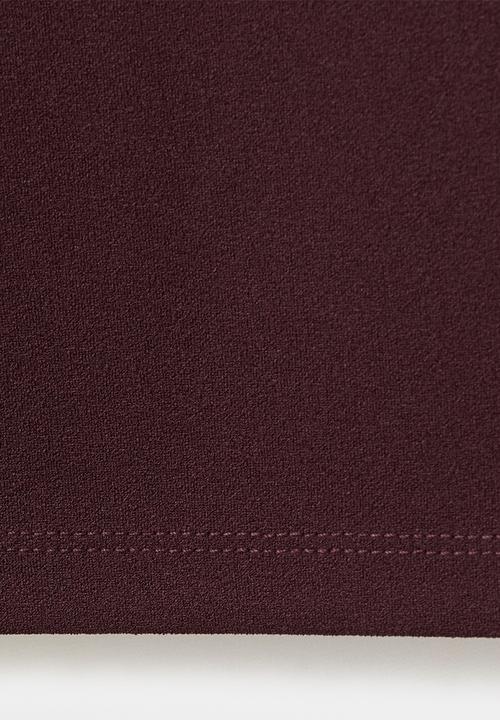 MANGO - Trousers avay - dark red