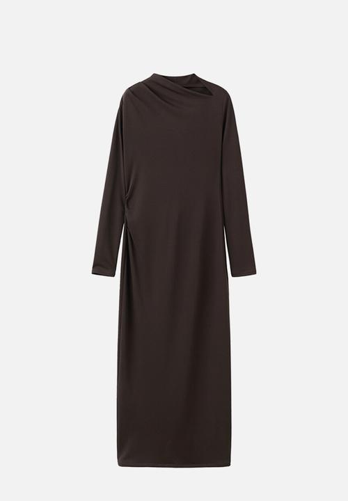 MANGO - Dress bellini - dark brown