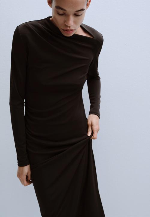 MANGO - Dress bellini - dark brown