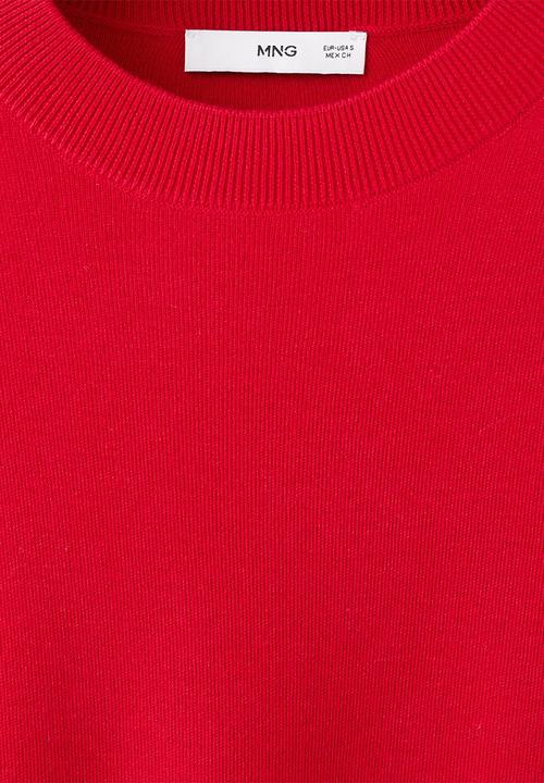 MANGO - Sweater brunito- red