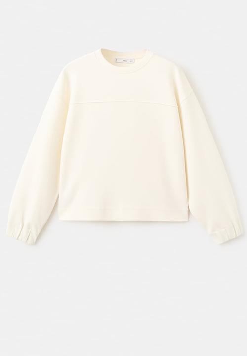 MANGO - Sweatshirt pique  -  light beige