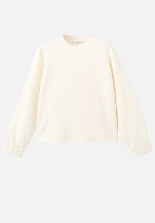 MANGO - Sweatshirt pique  -  light beige