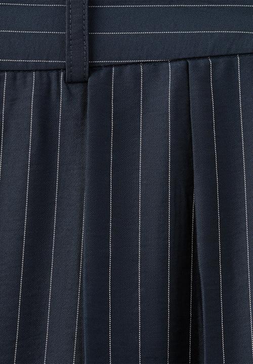 MANGO - Trousers beli- navy
