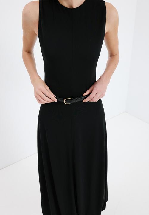 MANGO - Dress balloon- black