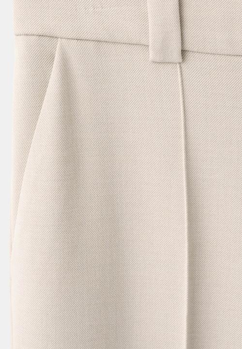MANGO - Trousers paris  -  light beige