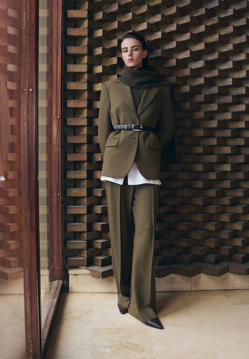 MANGO - Blazer paris - khaki