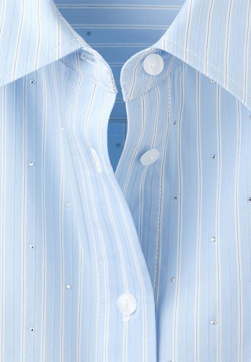 MANGO - Shirt shinny - light/pastel blue