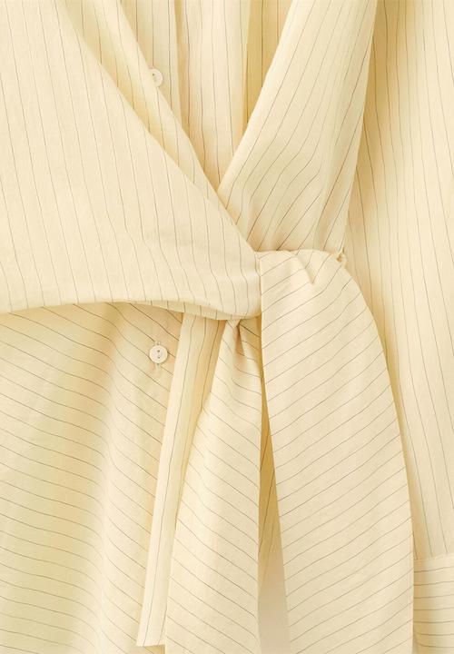 MANGO - Shirt chipiti - light pastel yellow