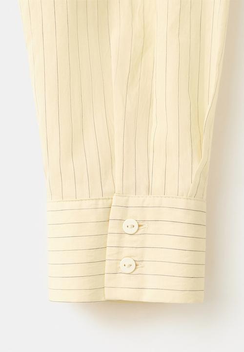 MANGO - Shirt chipiti - light pastel yellow