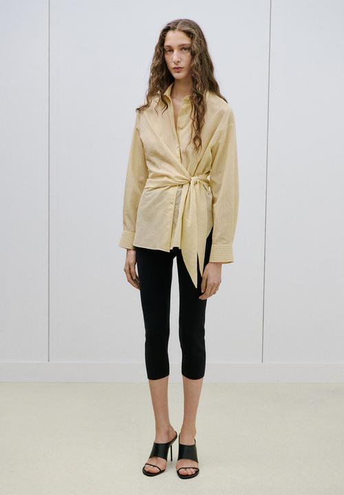 MANGO - Shirt chipiti - light pastel yellow
