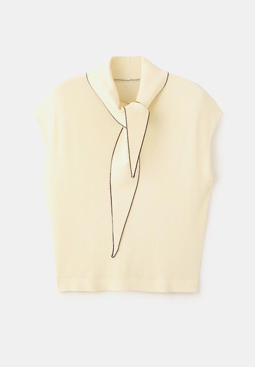 MANGO - Knitwear Top bert- light/pastel yellow